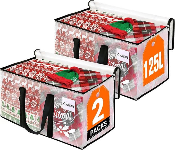 RoomHacks Clear Heavy Duty Extra Large Moving Bags, Reinforced Handle and by RoomHacks