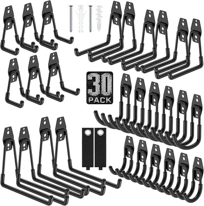 Garage Hooks with Anti-Slip Coating, Heavy Duty Wall Mount Storage Hooks by Cpais