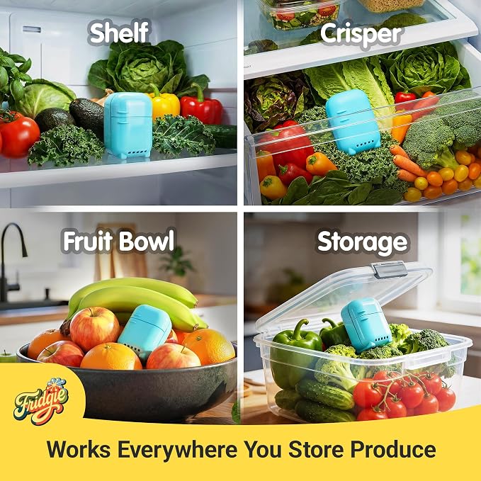 Fridgie Produce Saver, Ethylene Gas Absorber, Fridge Lettuce Keeper - Image 5