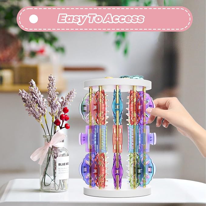 Metal Claw Clip Organizer Holder, Hair Clip Storage - Image 5