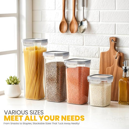 KICHLY Plastic Airtight Food Storage Containers Sets - Image 8