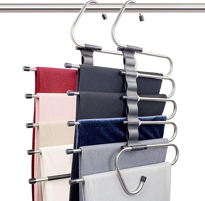 Magic Pants Hangers Space Saving by Feerahozer