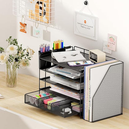 OPNICE Desk Organizer, 5-Tier Desktop File Organizer - Image 6