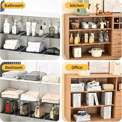Shelf Dividers for Closet Organization, Upgrade Height for Vertical Space - Image 5