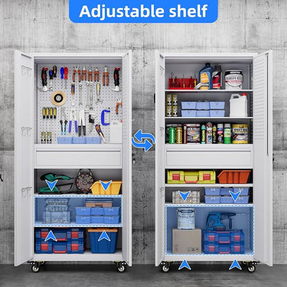 SUXXAN 71" Metal Garage Storage Cabinet - Image 7