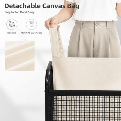 STORAGE MANIAC Rolling Laundry Hamper - Image 4