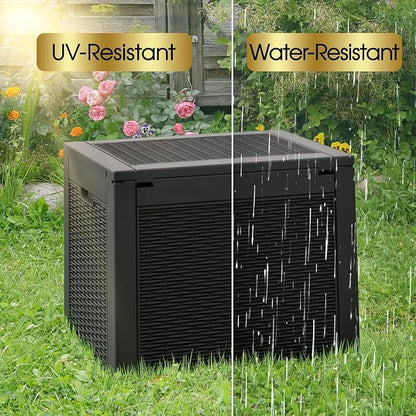 32 * 2 Gallon Outdoor storage deck Box Waterproof ，garden tool, backyard cushion - Image 6