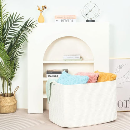 MINTWOOD Design 112L Extra Large Blanket Basket Holder Living Room, Dog Toy - Image 6
