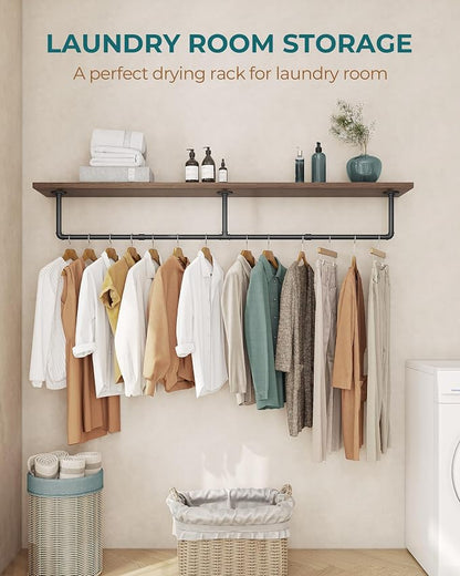 OROPY 65.7" Heavy Duty Industrial Pipe Clothes Rack - Image 4