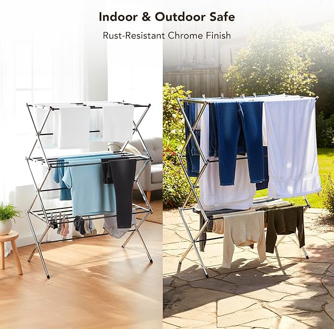 Displays By Jack Portable Collapsible Clothing Dryer Rack, Foldable Drying Rack - Image 6