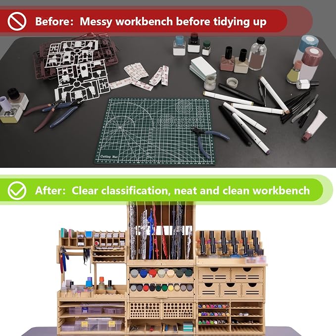 Wooden Model Kit Organizer Rack - Image 5