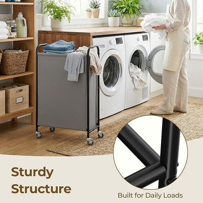 GRANNY SAYS 80L Laundry Hamper, Slim Laundry Basket - Image 6