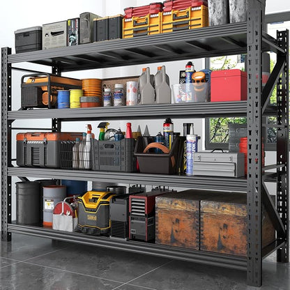 48''W Heavy Duty Storage Shelves, 3600LBS Metal Garage Shelving Units, 4 Tier - Image 9