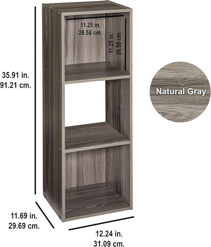 ClosetMaid Cubeicals 3 Cube Storage Shelf Organizer Bookshelf - Image 3