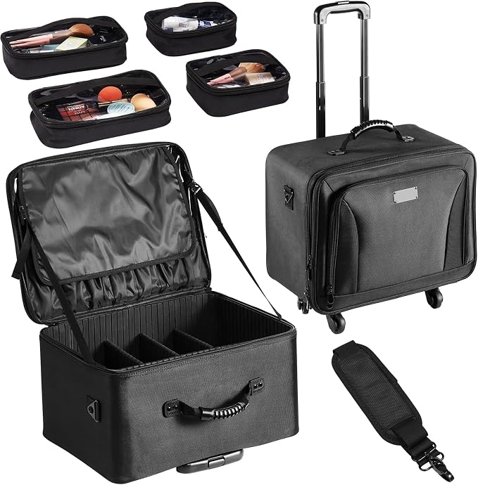 VEVOR Makeup Train Case Professional Makeup Storage Organizer Box Make Up by VEVOR