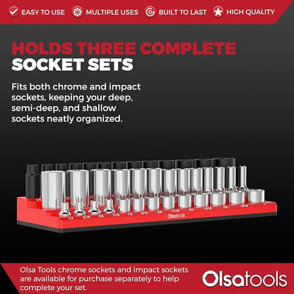 Olsa Tools Magnetic Socket Organizer - Image 3