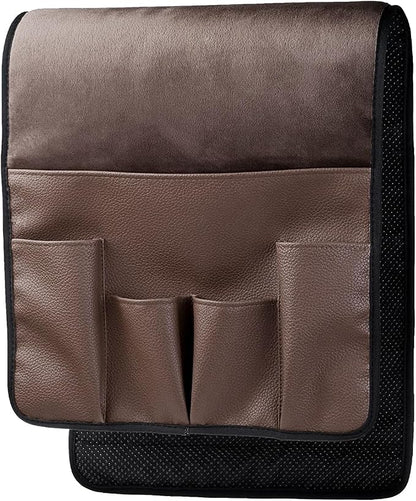 Wanty Velvet Sofa Couch Chair Armrest Soft Caddy Organizer Holder by Wanty
