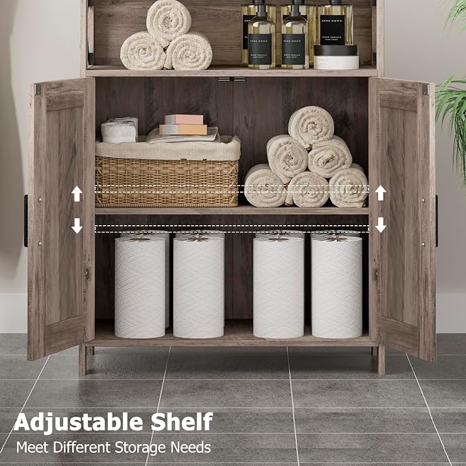 Homhedy Farmhouse Bathroom Storage Cabinet - Image 4