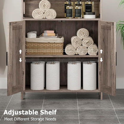 Homhedy Farmhouse Bathroom Storage Cabinet - Image 4