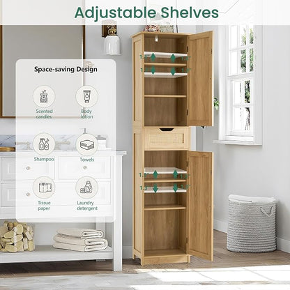Iwell Tall Narrow Storage Cabinet - Image 4