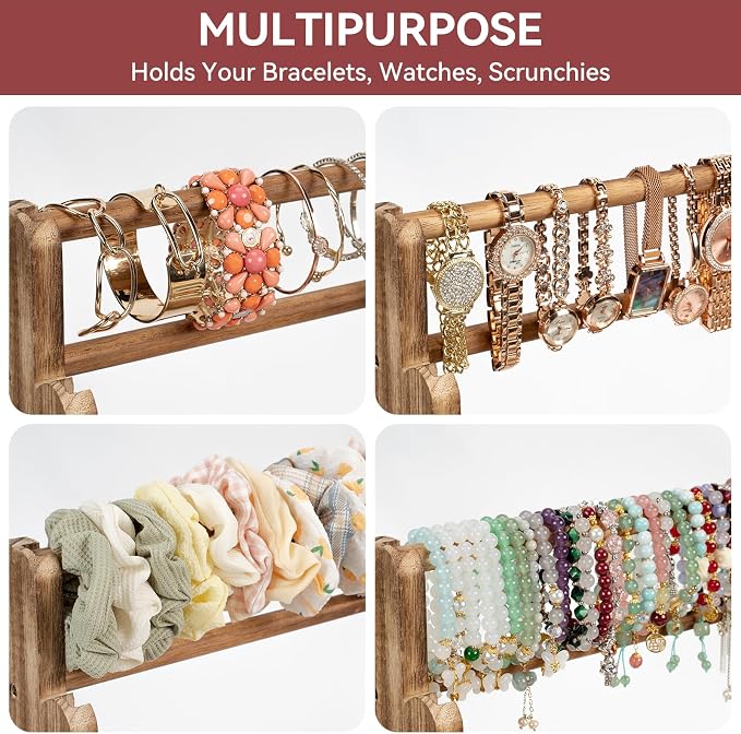 Emfogo Bracelet Holder, 4 Tier Bracelet Organizer Storage - Image 6