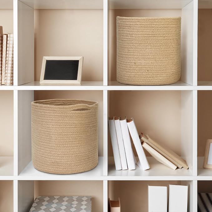 MEGASKET Woven Jute Plant Basket, Wicker Basket Planter - Image 7