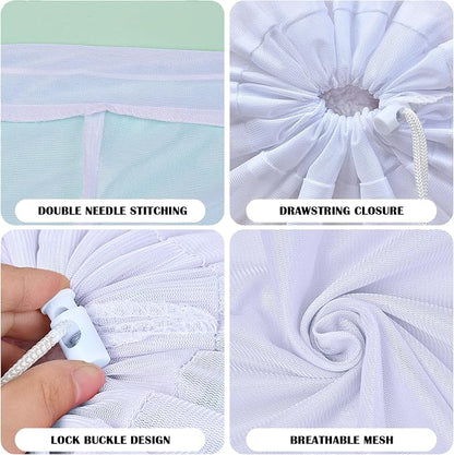 2 Pack Large Mesh Laundry Bag, Heavy Duty Laundry Bags - Image 3