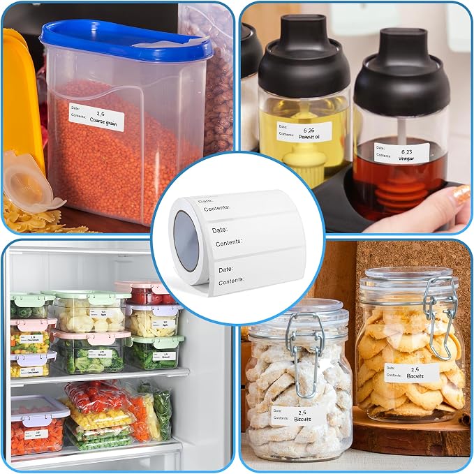 500 Pcs Freezer Labels, 1 x 3 Inch Refrigerator Food Label Stickers, No Residue - Image 6