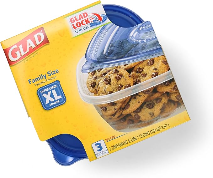 Glad GladWare XL Square Food Storage Containers - Image 4