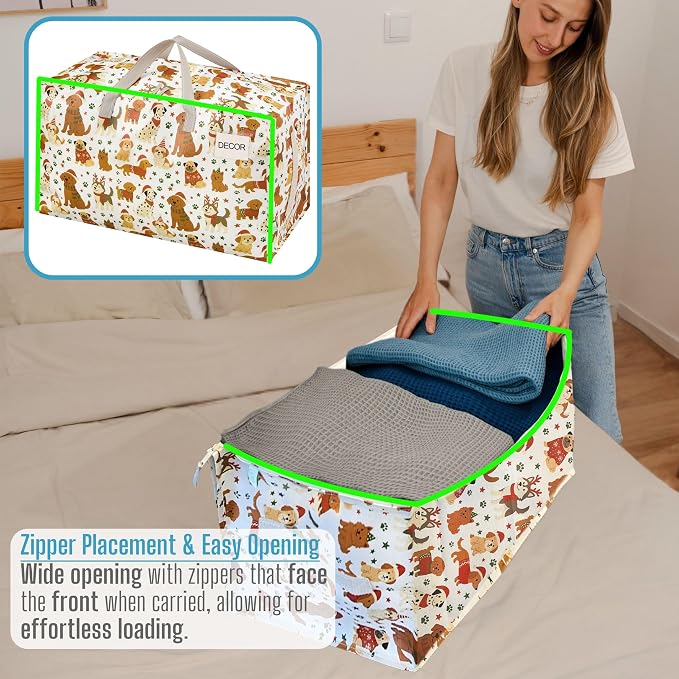 VENO 4 Pack Moving Bags and Large Christmas Decoration Storage Bins - Image 4