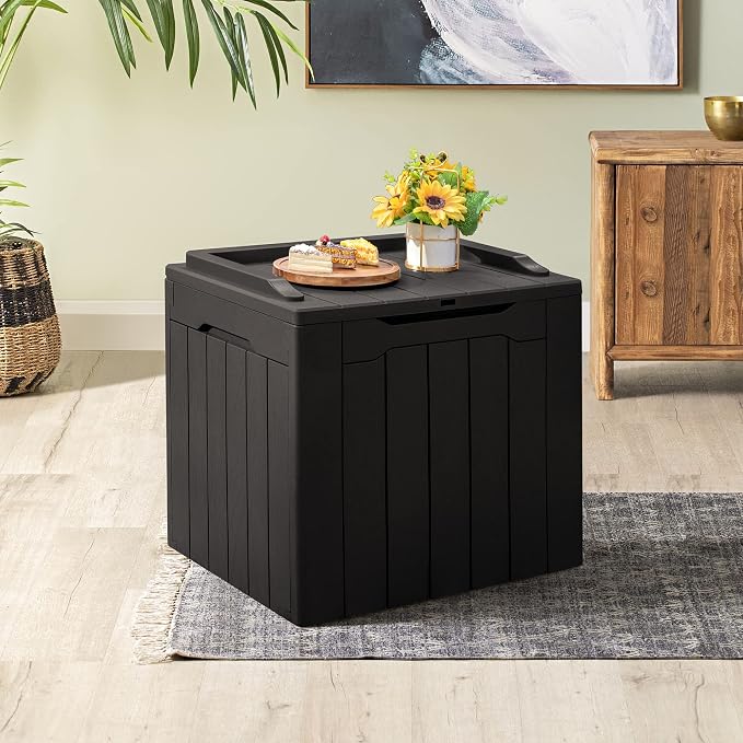 Homall 31 Gallon Resin Deck Box Waterproof Outdoor Storage Lockable Indoor - Image 4
