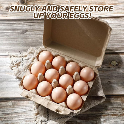 Zhanmai 100 Pack Egg Carton Bulk 12 Chicken Duck Egg Carton Vintage Printed - Image 6