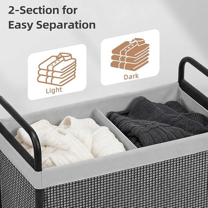 STORAGE MANIAC Rolling Laundry Hamper - Image 6
