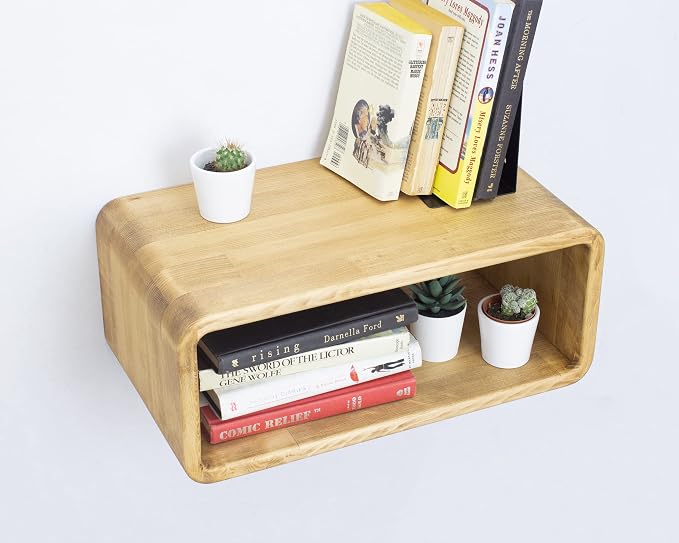 Floating Nightstand Wooden, Bedside Table, Nightstand Shelf, Wall Mounted - Image 9