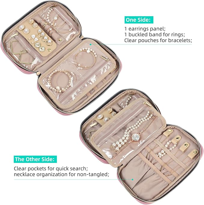 NISHEL Travel Jewelry Case, Holiday Organizer - Image 3