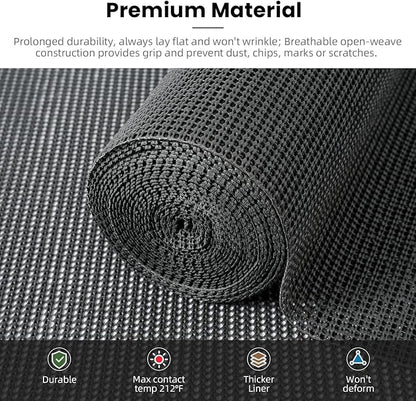 BAGAIL Non-Adhesive Shelf Liner, Thick Strong Grip Drawer Liners - Image 2