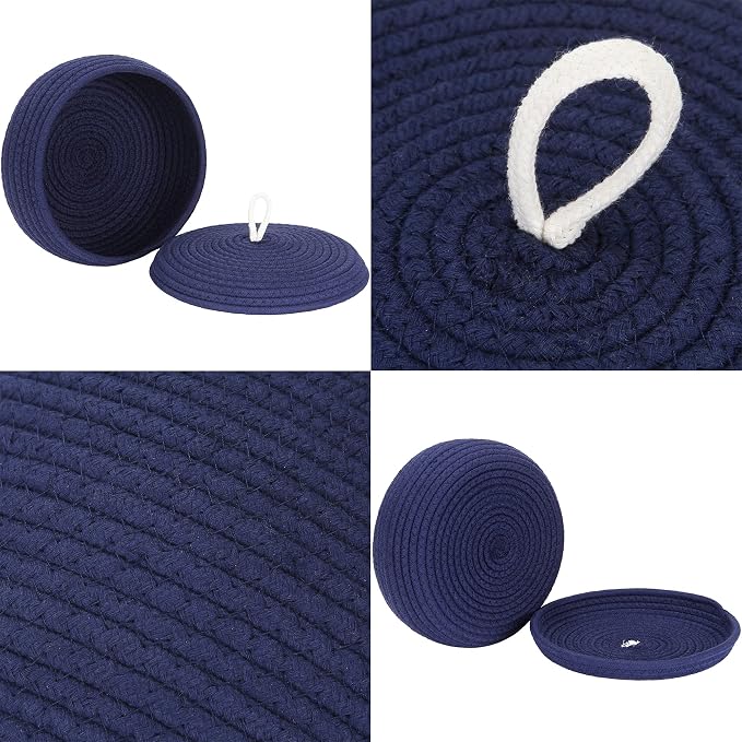 Sea Team Round Cotton Rope Storage Basket - Image 5