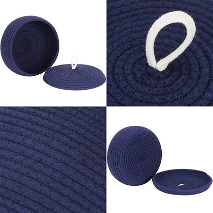 Sea Team Round Cotton Rope Storage Basket - Image 5