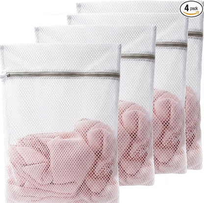 Set of 4 Mesh Laundry Bags, 12 x 16 Inches lingerie bags by HFengQ