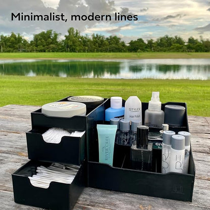 Uncluttered Designs Large Black Vanity Organizer - Image 4