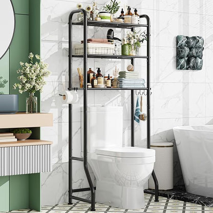 Simple Trending Over The Toilet Storage Rack, Metal 3 Tier Bathroom Organizer by SimpleTrending
