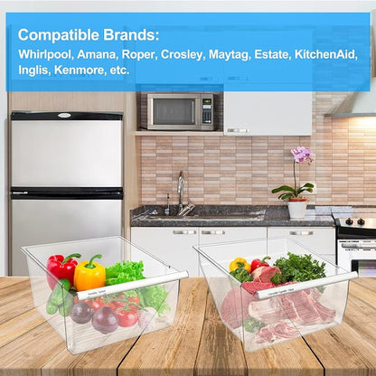 Upgraded 2188656 Fridge Crisper Drawer Humidity Control Drawer UPPER & 2188664 - Image 7