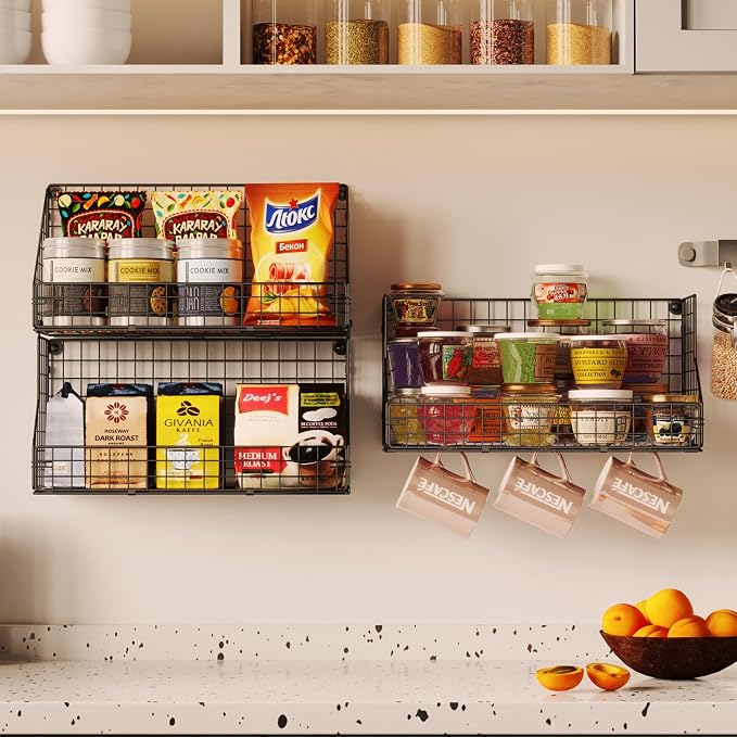 X-cosrack 3-Tier Stackable Detachable Snack Organizer, Countertop Display/Wall - Image 2