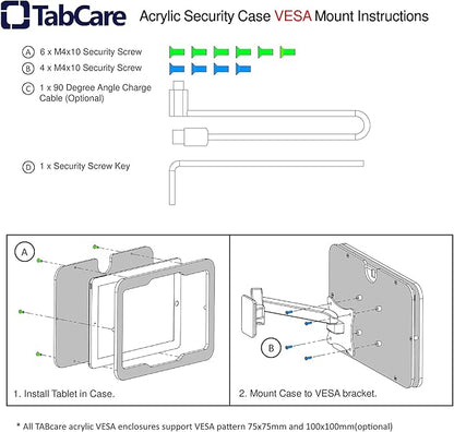 TABcare Anti-Theft Acrylic VESA Enclosure - Image 4