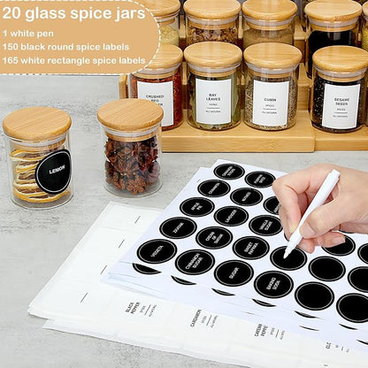 EgticHome 4OZ Glass Spice Jars - Image 2