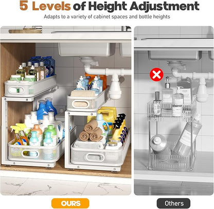 2 Pack 19.3IN-Depth Under Sink Organizer - Image 8