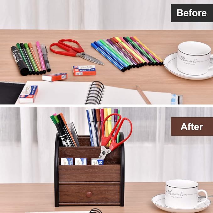 Siveit Wooden Desktop Organizer - Image 5