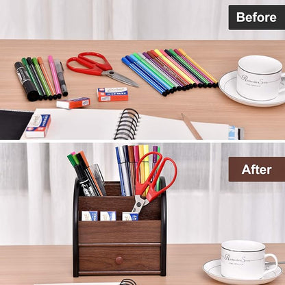 Siveit Wooden Desktop Organizer - Image 5