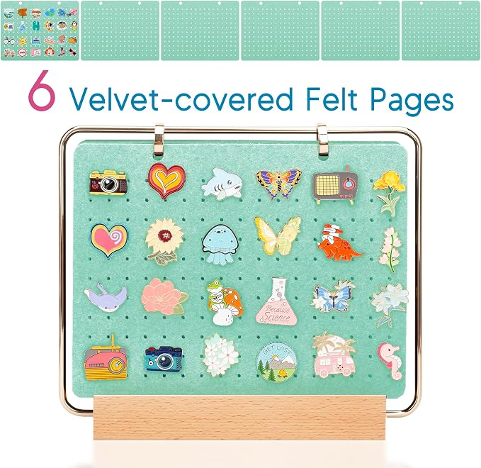 PACMAXI Pin Display Organizers, Brooch Pin Holder, Enamel Pin Display Pages - Image 4