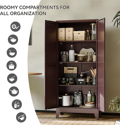 COFaR 61" Metal Storage Cabinet - Image 6